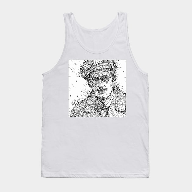 JAMES JOYCE - ink portrait .1 Tank Top by lautir